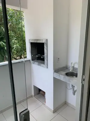 A planta de Apartamento de 2 quartos no Jardim das Américas- Bombinhas