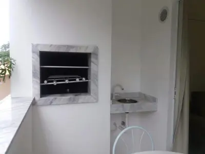 A planta de Apartamento de 2 quartos no Jardim das Américas- Bombinhas