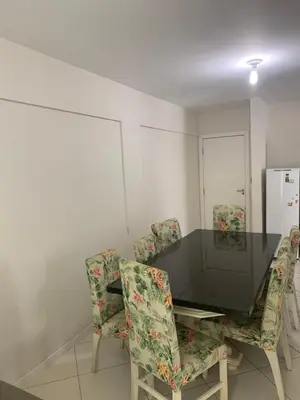 A planta de Apartamento de 2 quartos no Jardim das Américas- Bombinhas