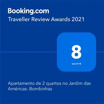A planta de Apartamento de 2 quartos no Jardim das Américas- Bombinhas