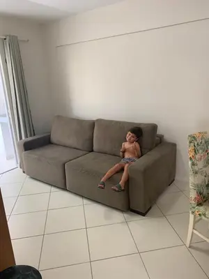 A planta de Apartamento de 2 quartos no Jardim das Américas- Bombinhas