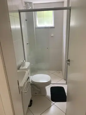 A planta de Apartamento de 2 quartos no Jardim das Américas- Bombinhas
