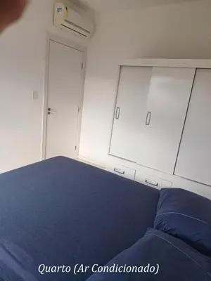 Uma cama ou camas num quarto em Lindo AP Palmas