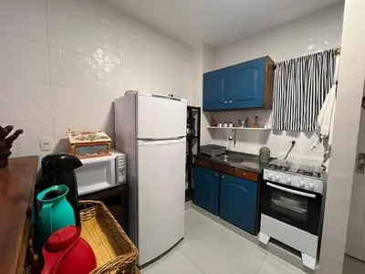 A cozinha ou kitchenette de 3 Quartos beira Mar com Wifi e ar condicionado