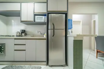 A cozinha ou kitchenette de Condomínio Solar das Bromélias