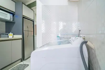 Uma cama ou camas num quarto em Condomínio Solar das Bromélias