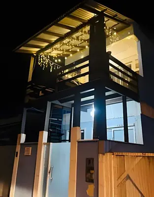 Uma varanda ou terraço em Apartamento térreo climatizado próximo a praia