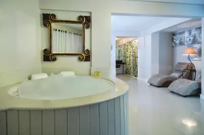 Uma casa de banho em Pousada Bora Bora