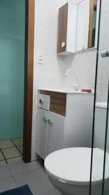 A planta de Casa de 2 quartos no Centro de Bombinhas
