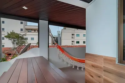 Uma varanda ou terraço em Residencial Ribeiro
