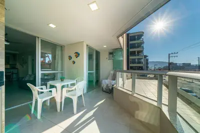 Uma varanda ou terraço em Residencial Ilha de Majorca