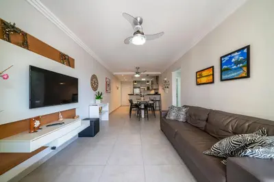 Uma televisão e/ou sistema de entretenimento em Residencial Ilha de Majorca