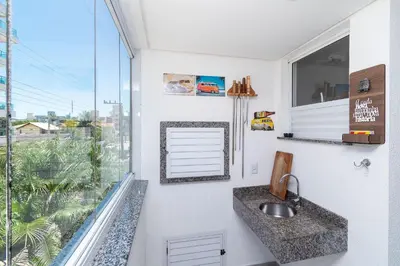 A planta de Aluguel Apartamento 2 quartos c/1 suíte | Bombas/SC