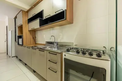 A cozinha ou kitchenette de Aluguel Apartamento 2 quartos s/ 1 suíte Bombas/SC