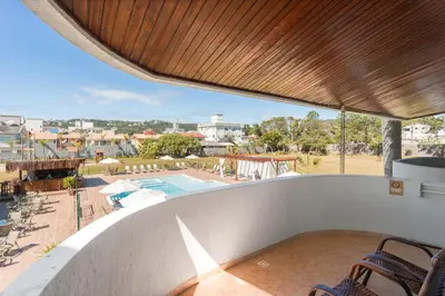 Uma varanda ou terraço em Makkai Resort Hotel Bombinhas