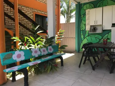 Uma varanda ou terraço em Pousada Beija-Flor
