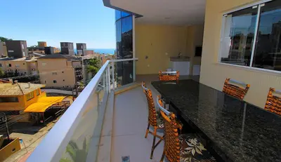 Uma varanda ou terraço em 1034 - Apartamento para locação em Bombinhas