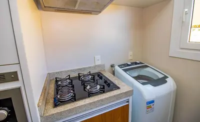 A cozinha ou kitchenette de 1078 - Apartamento com vista para o mar em Bombinhas