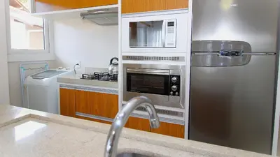A cozinha ou kitchenette de 1079 - Apartamento com vista para o mar em Bombinhas