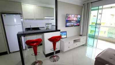 A cozinha ou kitchenette de 1020 - Apto 03 dormitórios para locação em Bombinhas - Residencial Alameda Verde Apto 201