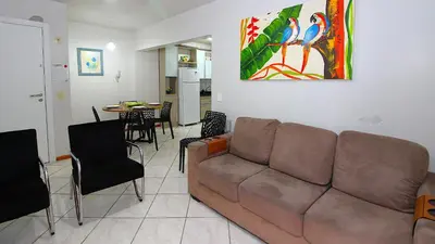 Uma área de estar em 1029 - Apartamento no centro de Bombinhas - Residencial estrela do mar 2 104 A