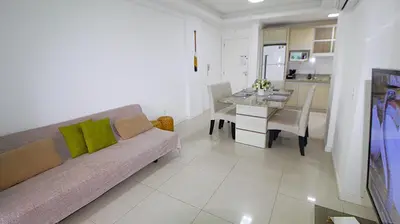 A cozinha ou kitchenette de 1041 - Apartamento na Praia de Bombinhas para locação - Residencial Egídio Pinheiro 304 B