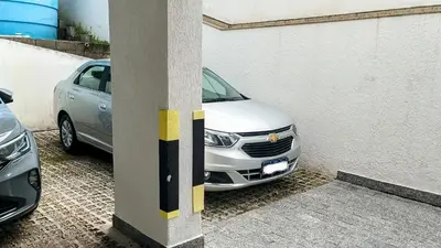 A planta de 1041 - Apartamento na Praia de Bombinhas para locação - Residencial Egídio Pinheiro 304 B