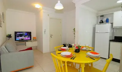 A cozinha ou kitchenette de 1055 - Apartamento para locação em Bombinhas - Residencial Atalanta Apto 204 B