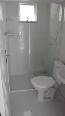 A planta de Casa térrea em Mariscal - Bombinhas - 4 a 8 pessoas