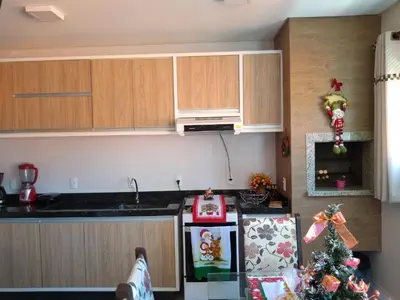 A cozinha ou kitchenette de Ap Praia De Palmas