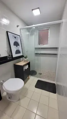 A planta de Apto na Quadra do Mar e Vista para o Rio