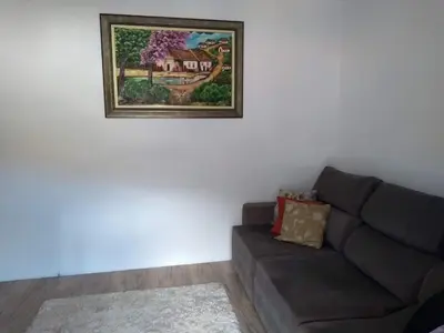 Uma área de estar em Casa de férias