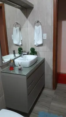 Uma casa de banho em Casa de férias