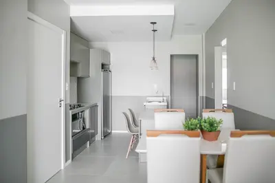 A cozinha ou kitchenette de Edifício Algarve