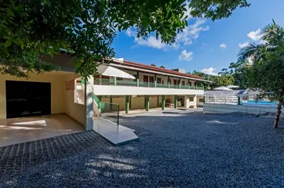 O edifício onde a estalagem está situado