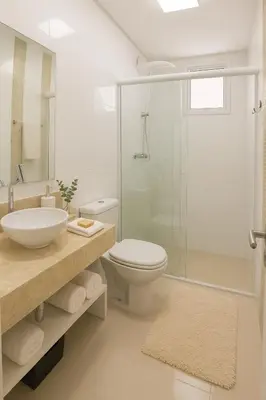 Uma casa de banho em Meia Praia Apartamento Perfeito