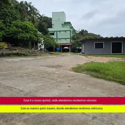 O edifício onde a casa de férias está situado