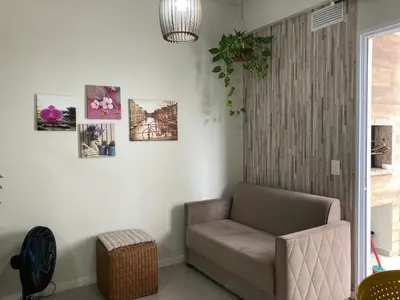 Uma área de estar em Praia de Palmas Ville