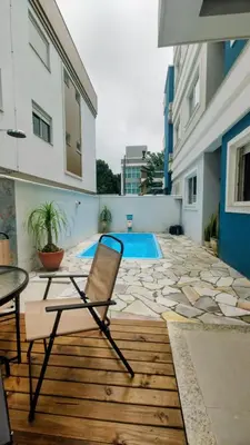 Uma varanda ou terraço em Praia de Palmas Ville