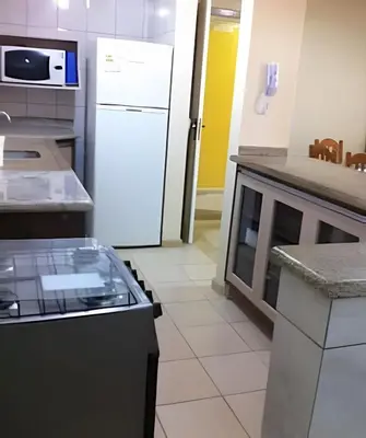 A cozinha ou kitchenette de Apartamento com Vista para o Mar, Residencial Vista Bella