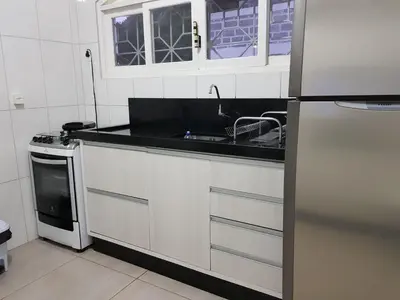 A planta de Casa 3 quartos Bombinhas lado Mar ou AP de 2 quartos