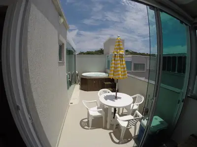 A planta de Apartamento Cobertura Duplex