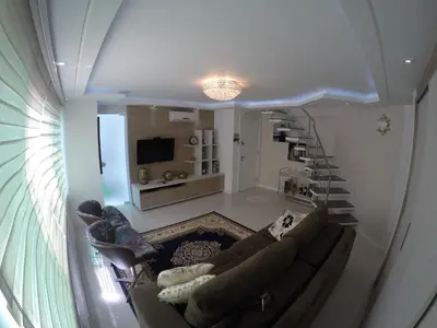 A planta de Apartamento Cobertura Duplex