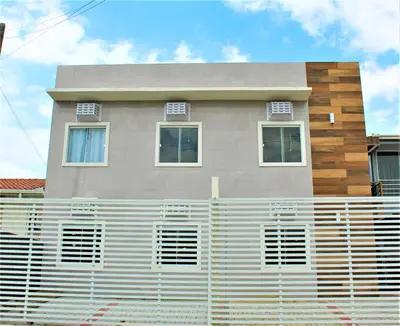 O edifício onde o apartamento está situado