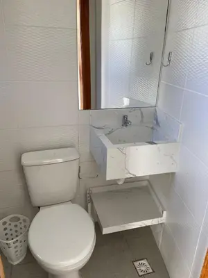 Uma casa de banho em Sobrado frente ao Mar 4 pessoas