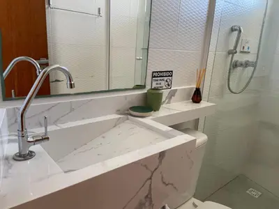 Uma casa de banho em Sobrado frente ao Mar 4 pessoas
