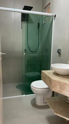 Uma casa de banho em Sobrado Frente ao Mar Mariscal para 6 e 8 Pessoas
