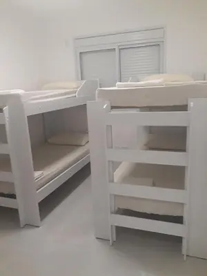 A planta de Apto 2 dorm c/ piscina - Praia de Palmas