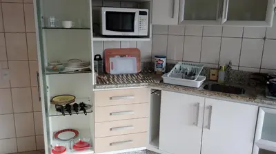 A cozinha ou kitchenette de Vista para o Mar a 180 m da Praia