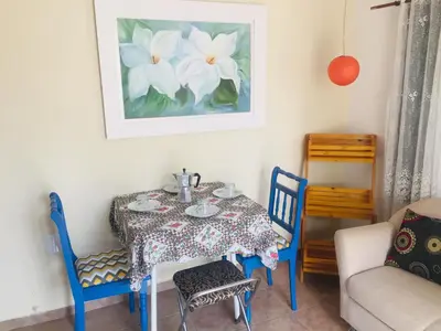 Uma área de estar em Casa Foca